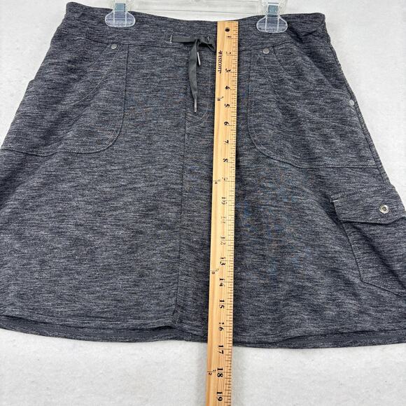 KUHL Skort Size S Gray Built in Shorts Lining Cargo Pocket Pull On Drawstring - Picture 11 of 13